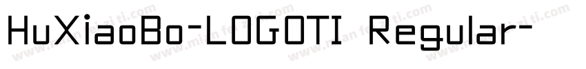 HuXiaoBo-LOGOTI Regular字体转换